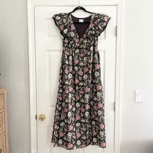 SAYLOR ANTHROPOLOGIE FLORAL DARYA MAXI DRESS
